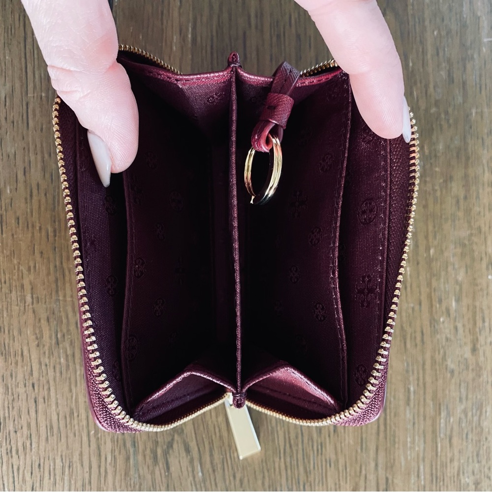 Tory Burch Emerson Zip Coin Case Wallet Leather - Picture 5 of 5
